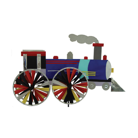 Two Group - WW175012 Train Interests - Everyday Applique Decorative Windwheel 20" x 49"