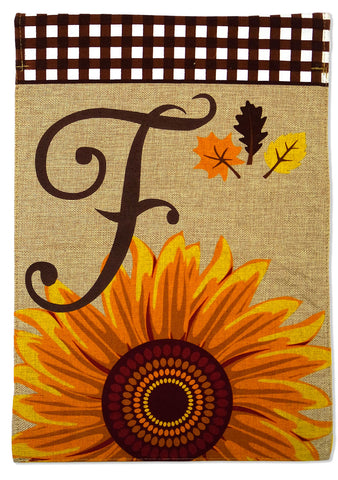 Harvest F - Harvest & Autumn Fall Vertical Applique Decorative Flags HGE80215 Imported