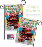 Birthday Wish - Party Celebration Special Occasion Vertical Impressions Decorative Flags HG120259 Made In USA