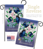 Bienvenidos Mariposas Celestes - Bugs & Frogs Garden Friends Vertical Impressions Decorative Flags HG104073 Made In USA