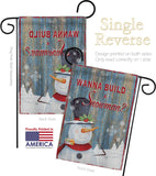 Build a Snowman - Christmas Winter Vertical Impressions Decorative Flags HG114176 Made In USA