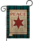 Merry with Brighting Stars - Christmas Winter Vertical Impressions Decorative Flags HG114179 Made In USA