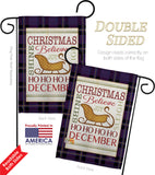 Believe in Joy of Sleigh - Christmas Winter Vertical Impressions Decorative Flags HG114181 Made In USA