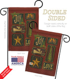 Joy and Love - Christmas Winter Vertical Impressions Decorative Flags HG114184 Made In USA