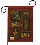 Joy and Love - Christmas Winter Vertical Impressions Decorative Flags HG114184 Made In USA