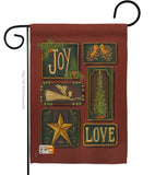 Joy and Love - Christmas Winter Vertical Impressions Decorative Flags HG114184 Made In USA