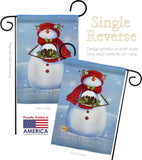 Warm Wish Snowman - Christmas Winter Vertical Impressions Decorative Flags HG114188 Made In USA