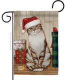 Christmas Kitty - Christmas Winter Vertical Impressions Decorative Flags HG114192 Made In USA
