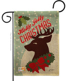 Holly Jolly Christmas - Christmas Winter Vertical Impressions Decorative Flags HG114197 Made In USA