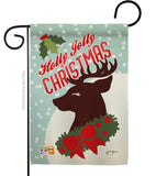 Holly Jolly Christmas - Christmas Winter Vertical Impressions Decorative Flags HG114197 Made In USA
