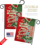 Season Sweet Kisses - Christmas Winter Vertical Impressions Decorative Flags HG114199 Made In USA