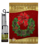 Christmas Wishes - Christmas Winter Vertical Impressions Decorative Flags HG114078 Imported