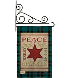 Merry with Brighting Stars - Christmas Winter Vertical Impressions Decorative Flags HG114179 Made In USA