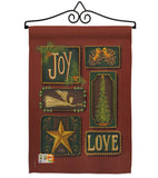 Joy and Love - Christmas Winter Vertical Impressions Decorative Flags HG114184 Made In USA