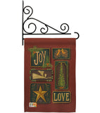 Joy and Love - Christmas Winter Vertical Impressions Decorative Flags HG114184 Made In USA