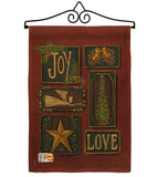 Joy and Love - Christmas Winter Vertical Impressions Decorative Flags HG114184 Made In USA