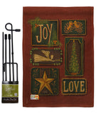 Joy and Love - Christmas Winter Vertical Impressions Decorative Flags HG114184 Made In USA