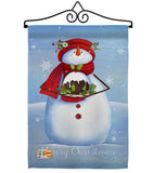 Warm Wish Snowman - Christmas Winter Vertical Impressions Decorative Flags HG114188 Made In USA