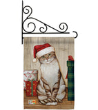 Christmas Kitty - Christmas Winter Vertical Impressions Decorative Flags HG114192 Made In USA