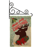 Holly Jolly Christmas - Christmas Winter Vertical Impressions Decorative Flags HG114197 Made In USA