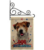 Patriotic Parson Russell Terrier - Pets Nature Vertical Impressions Decorative Flags HG120102 Made In USA