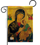 Our Lady of Perpetual Help - Faith & Religious Inspirational Vertical Impressions Decorative Flags HG192081 Made In USA
