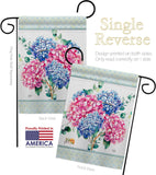 Hydrogens Burlap - Floral Spring Vertical Impressions Decorative Flags HG104139 Made In USA