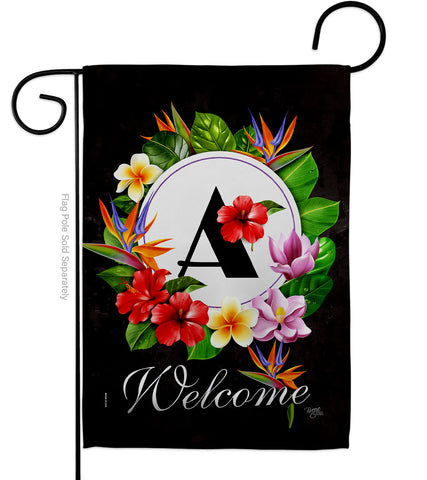 Tropical A - Floral Spring Vertical Impressions Decorative Flags HG130261 Made In USA
