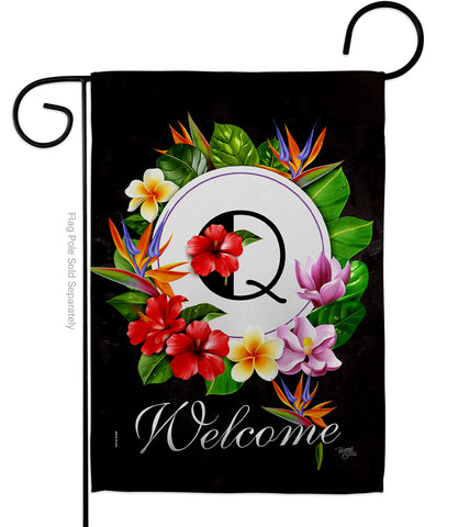 Tropical Q - Floral Spring Vertical Impressions Decorative Flags HG130277 Made In USA