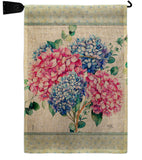 Hydrogens Burlap - Floral Spring Vertical Impressions Decorative Flags HG104139 Made In USA