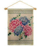 Hydrogens Burlap - Floral Spring Vertical Impressions Decorative Flags HG104139 Made In USA