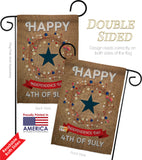 Independence Day - Fourth of July Americana Vertical Impressions Decorative Flags HG111068 Made In USA