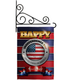 Happy Independence Day - Fourth of July Americana Vertical Impressions Decorative Flags HG111080 Made In USA
