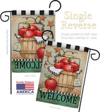 Apple Basket - Fruits Food Vertical Impressions Decorative Flags HG117039 Made In USA
