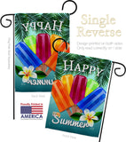 Happy Summer Pop - Fun In The Sun Summer Vertical Impressions Decorative Flags HG137027 Made In USA