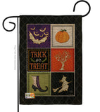 Trick or Treat Collage - Halloween Fall Vertical Impressions Decorative Flags HG112074 Made In USA