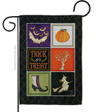 Trick or Treat Collage - Halloween Fall Vertical Impressions Decorative Flags HG112074 Made In USA