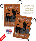 Haunting We Go - Halloween Fall Vertical Impressions Decorative Flags HG112081 Made In USA