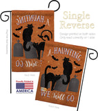 Haunting We Go - Halloween Fall Vertical Impressions Decorative Flags HG112081 Made In USA