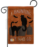 Haunting We Go - Halloween Fall Vertical Impressions Decorative Flags HG112081 Made In USA