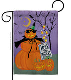 Happy Pumpkin Trio - Halloween Fall Vertical Impressions Decorative Flags HG112084 Made In USA