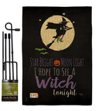 Star Bright - Halloween Fall Vertical Impressions Decorative Flags HG112073 Made In USA