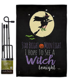 Star Bright - Halloween Fall Vertical Impressions Decorative Flags HG112073 Made In USA