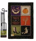 Trick or Treat Collage - Halloween Fall Vertical Impressions Decorative Flags HG112074 Made In USA
