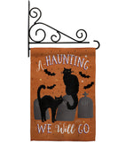 Haunting We Go - Halloween Fall Vertical Impressions Decorative Flags HG112081 Made In USA