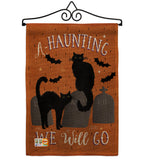 Haunting We Go - Halloween Fall Vertical Impressions Decorative Flags HG112081 Made In USA