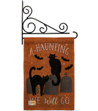 Haunting We Go - Halloween Fall Vertical Impressions Decorative Flags HG112081 Made In USA