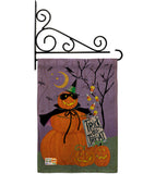Happy Pumpkin Trio - Halloween Fall Vertical Impressions Decorative Flags HG112084 Made In USA