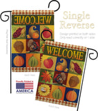 Autumn Collage - Harvest & Autumn Fall Vertical Impressions Decorative Flags HG113046 Made In USA