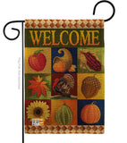 Autumn Collage - Harvest & Autumn Fall Vertical Impressions Decorative Flags HG113046 Made In USA